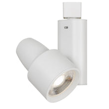 Integrated dimmable 40W LED track fixture with 3 level temperature control. 2700K/3000K/4000K., White
