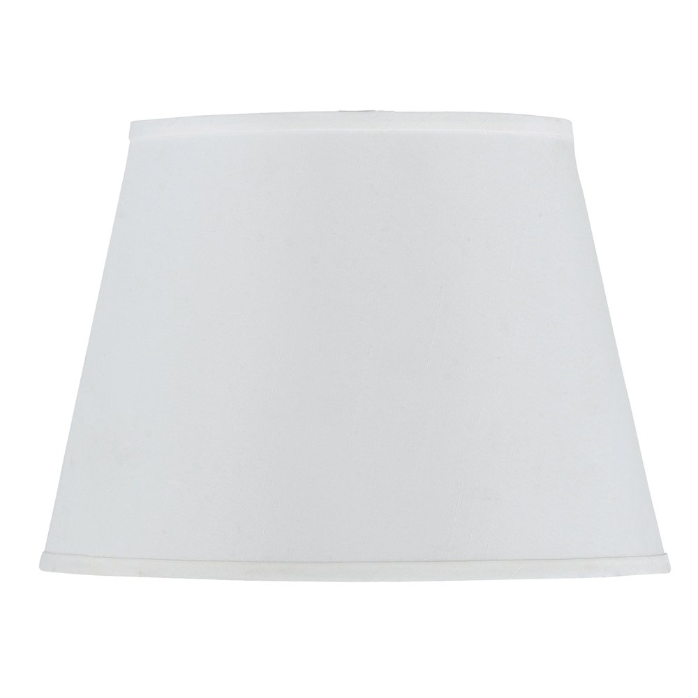 Hardback White Faux Silk Shade