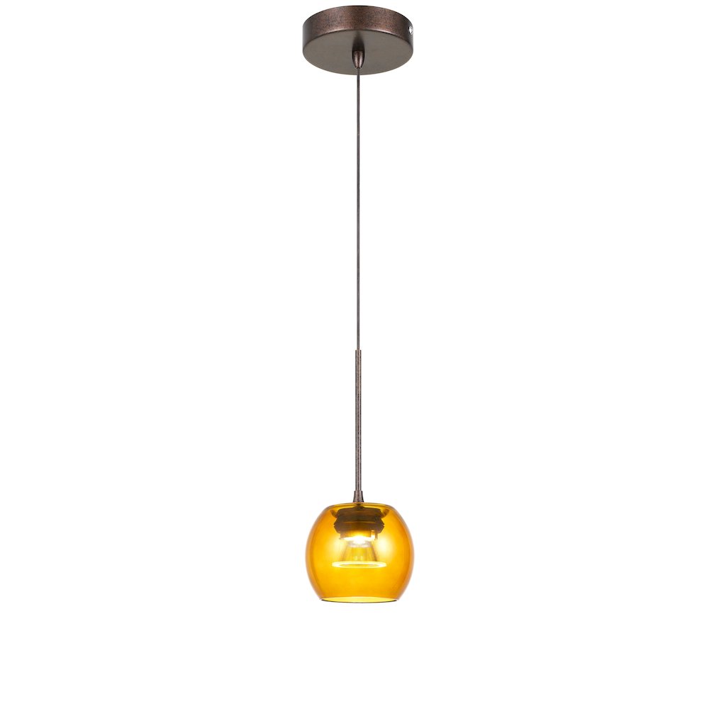 Ithaca 3000K, 8W, 700 Lumen, 90 Cri Dimmable Led Glass Mini Pendant