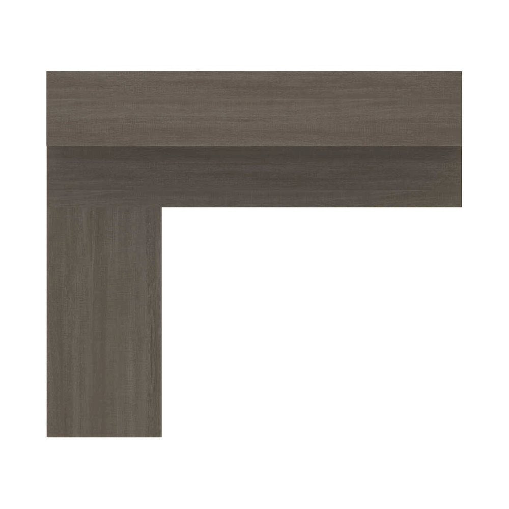 72W L-Shaped Desk with Pedestal and Hutch
