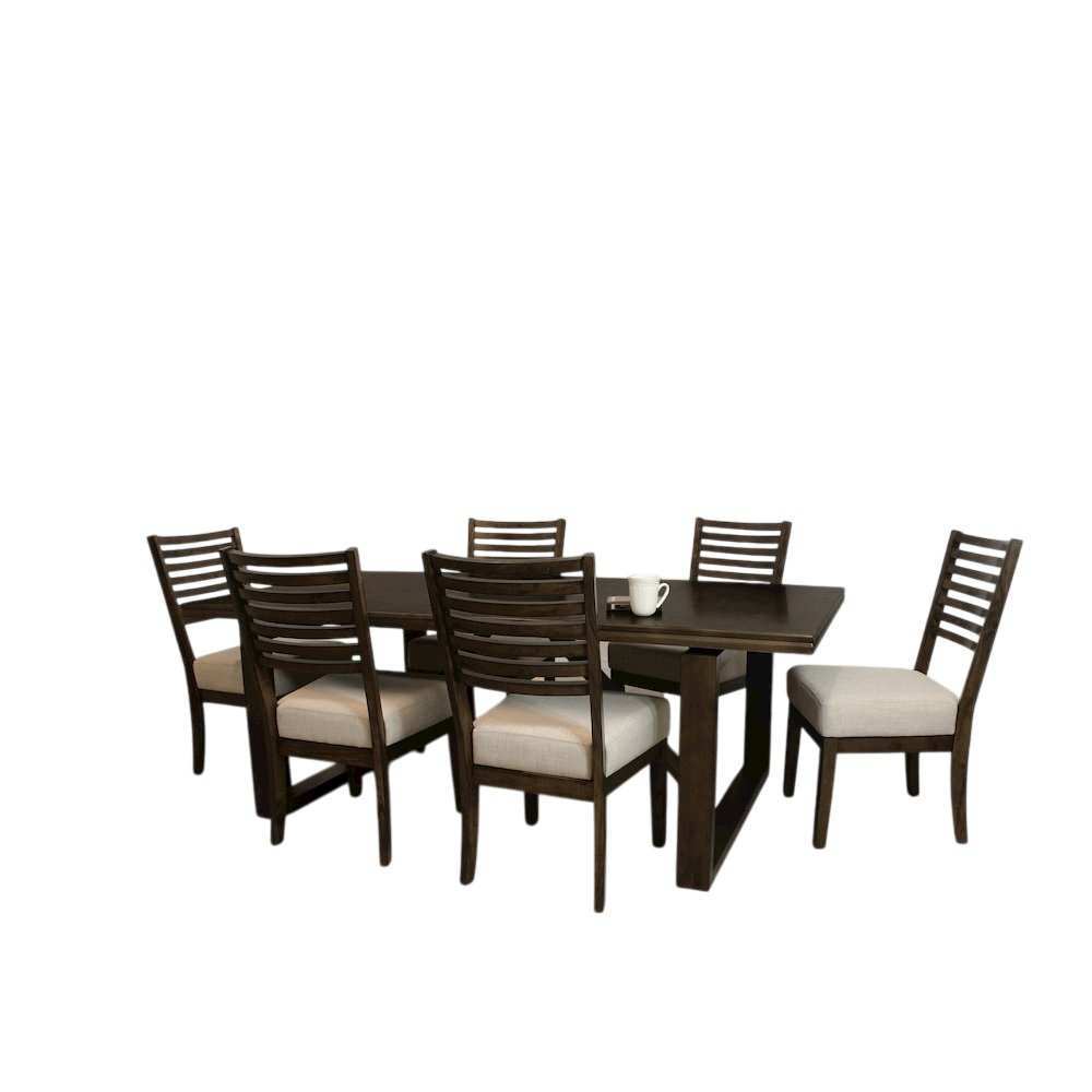 Scott 7-Piece Dining Set with 3 Sets of Chairs in Two-Tone