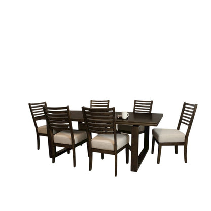Scott 7-Piece Dining Set with 3 Sets of Chairs in Two-Tone