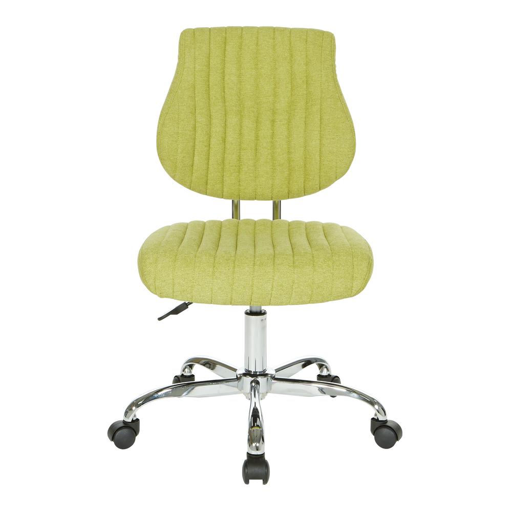 Sunnydale Office Chair in Basil Fabric with Chrome Base, SNN26-E21