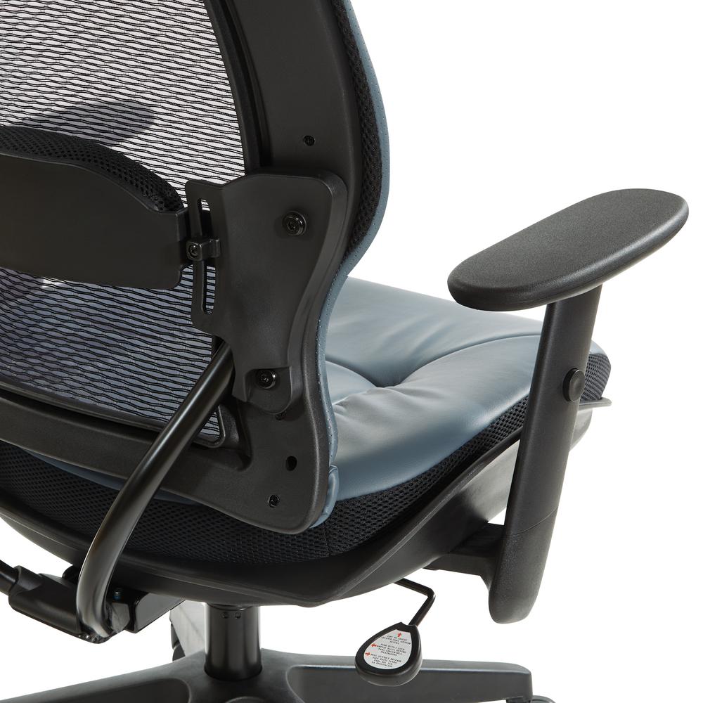 Dark Air Grid® Back Managers Chair, Black/Blue