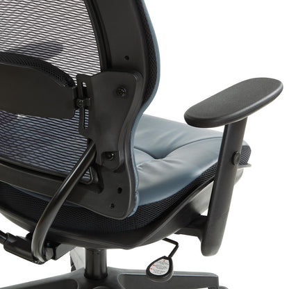 Dark Air Grid® Back Managers Chair, Black/Blue