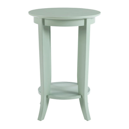 Golden Side Table in Sage Green Wood Finish