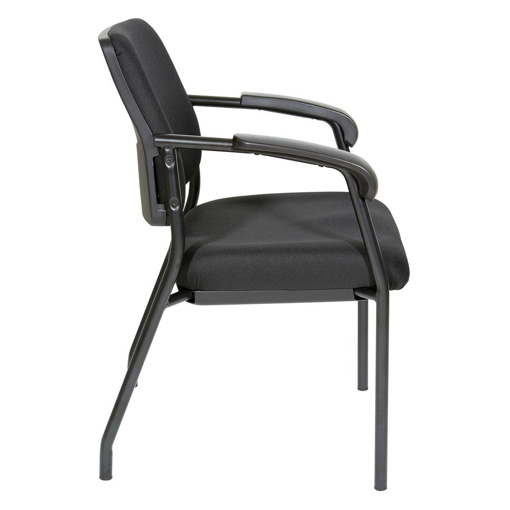 Visitor’s Chair Black Frame Padded Arms, 83710B-231