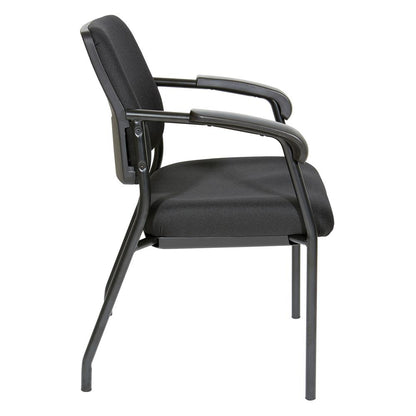 Visitor’s Chair Black Frame Padded Arms, 83710B-231
