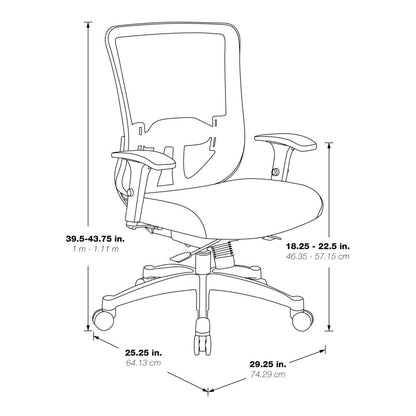 Vertical Mesh Back Managers Chair