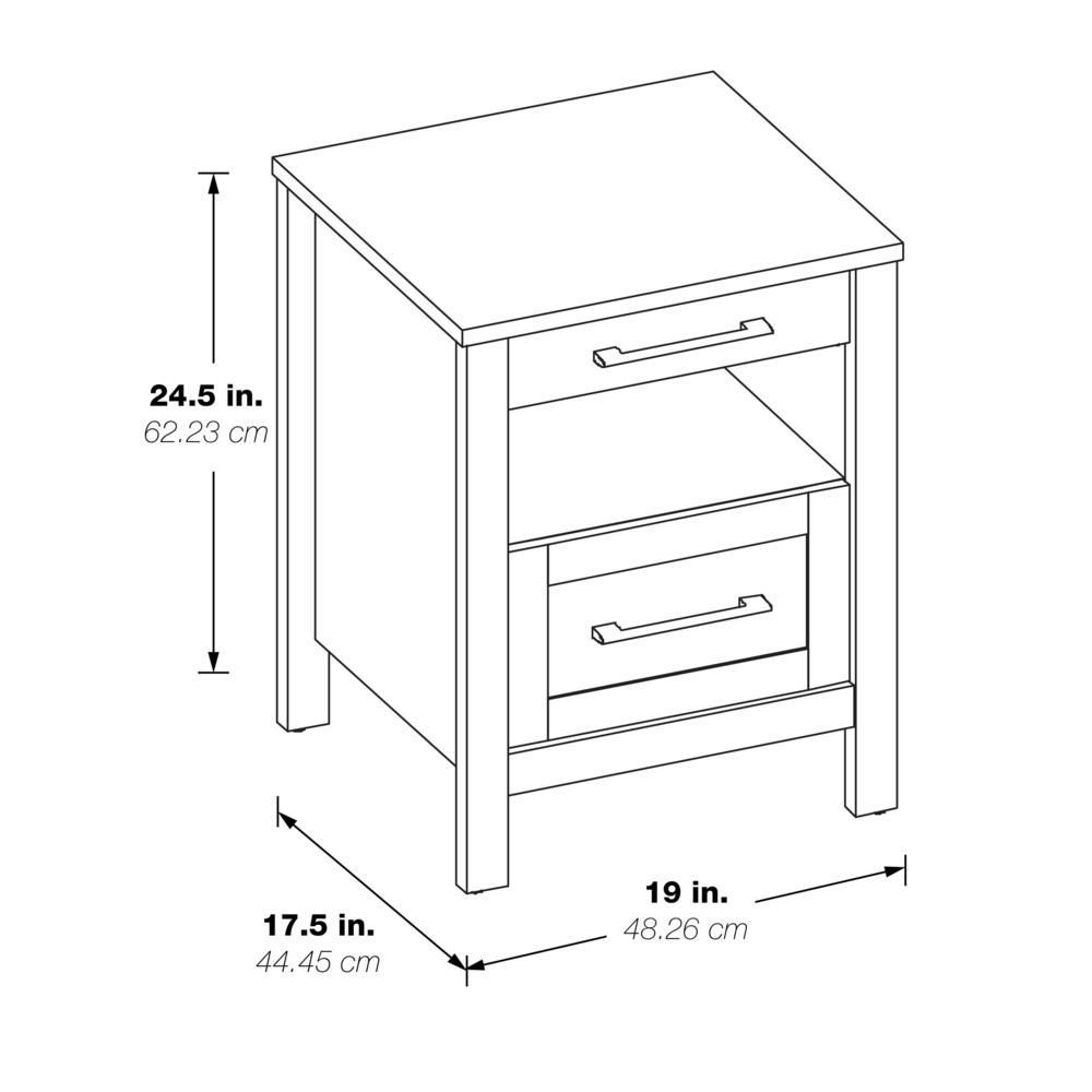 Stonebrook Nightstand, Classic Walnut