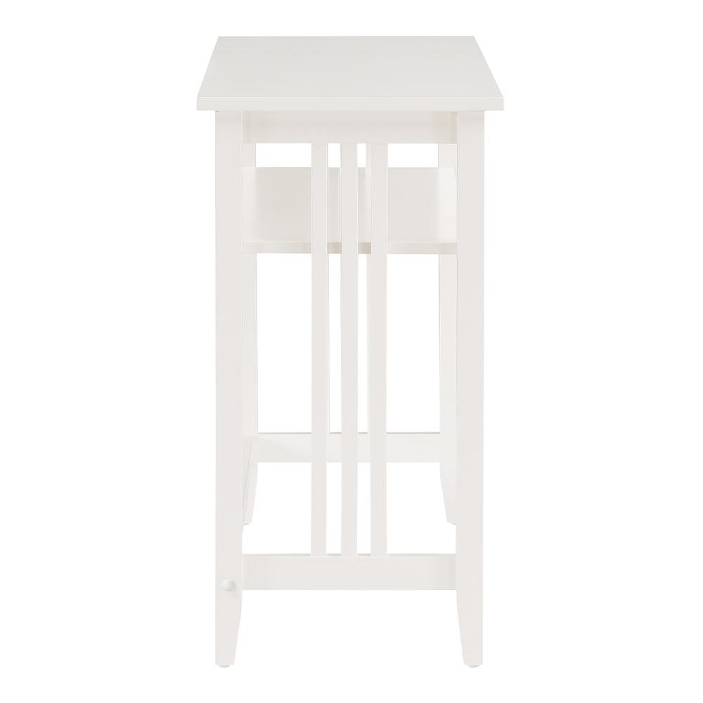 Sierra 36" Foyer Table, White Finish