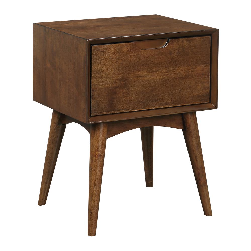 Copenhagen Accent Table with Drawer, Walnut