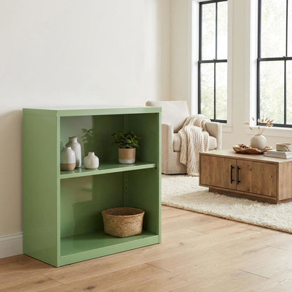 Steel bookcase for home storage with steel construction and lightweight design