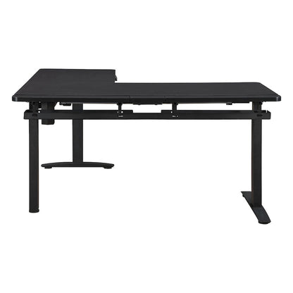 Kilo L-Shape Electric Lift Gaming Desk in Grey Carbon Fiber Finish