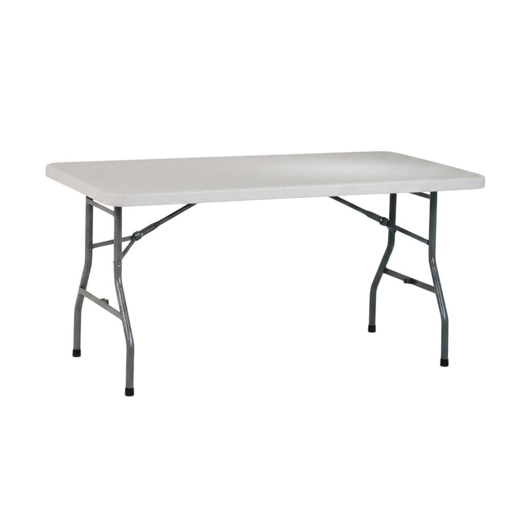 Light Grey, Folding Table, Quality Build, Durable Wood Frame