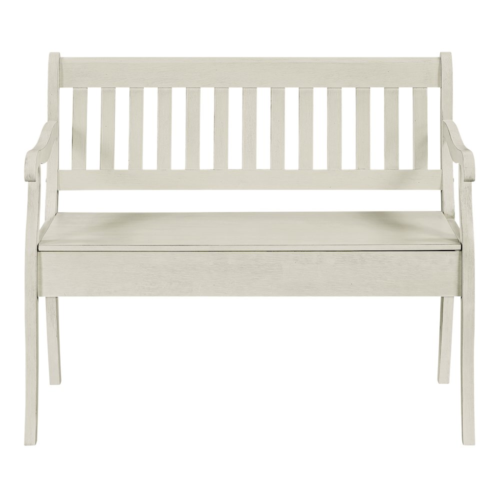 Wakefield Entryway Storage Bench in White Finish