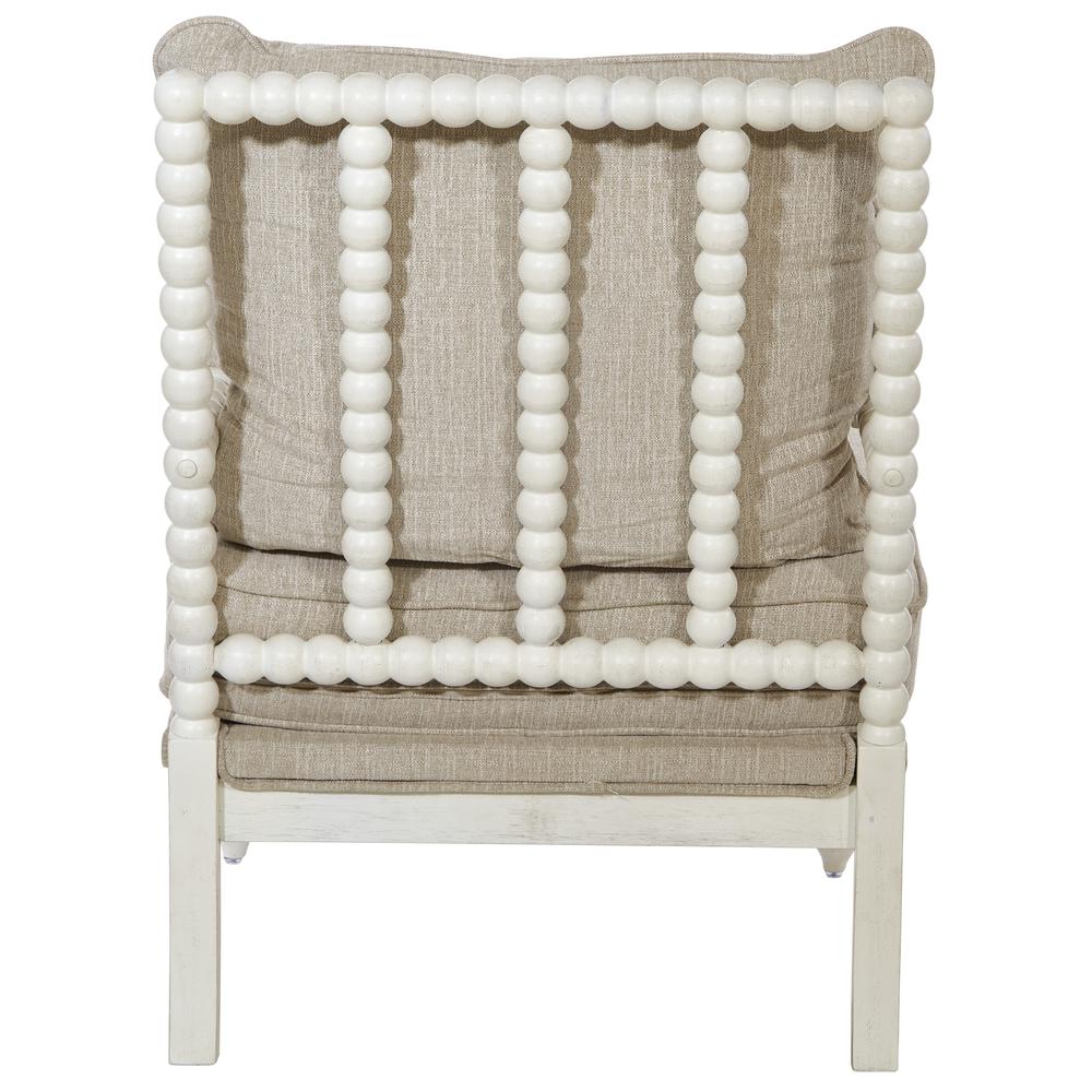 Kaylee Spindle Chair, Beige Linen