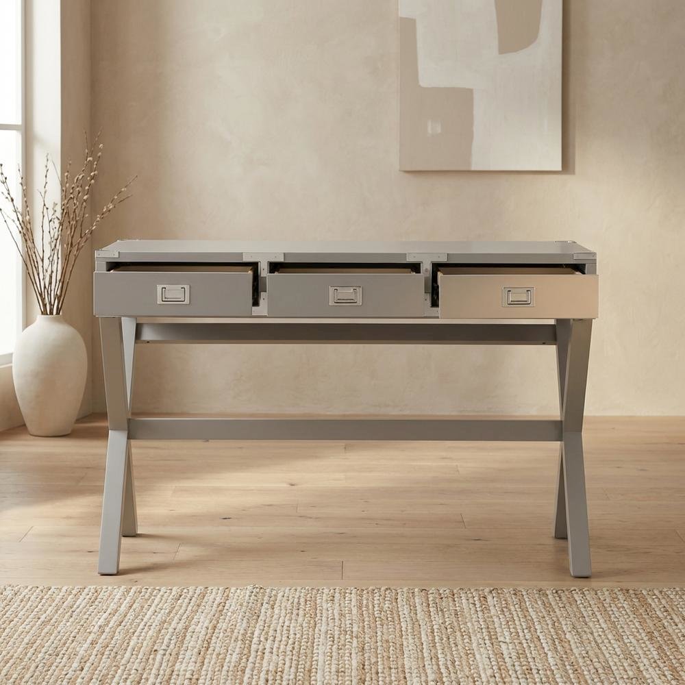 Wood Finish Desk in Natural Oak Finish for Home Office