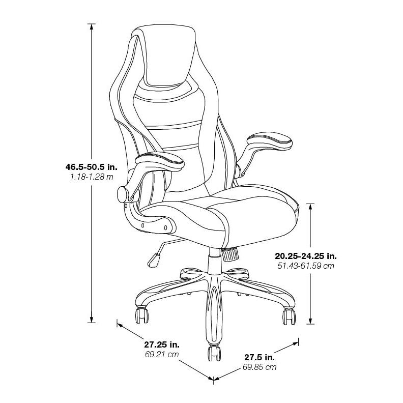 Xeno Gaming Chair in Red Faux Leather, XEN25-RD