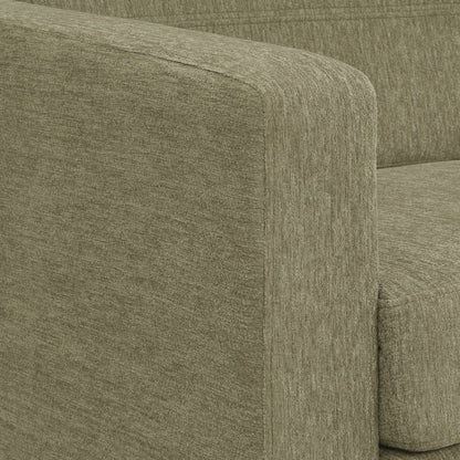 Pacific Armchair in Sea Green Fabric with Chrome Legs