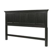 Rustic Black King Bed Headboard, Mahogany, Steel Frame for Farmhouse Décor
