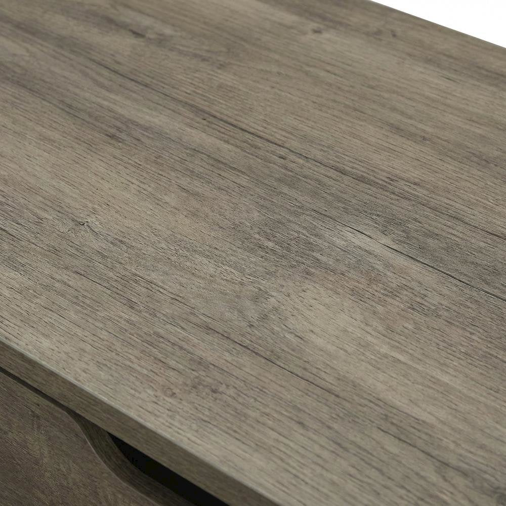 Grey Oak Finish Office Desk With Steel And Mdf Construction For Modern Workspace