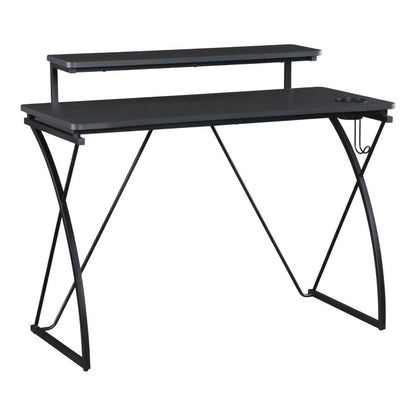 Wooden Desks with Hutches in Composite MDF and Steel Frame