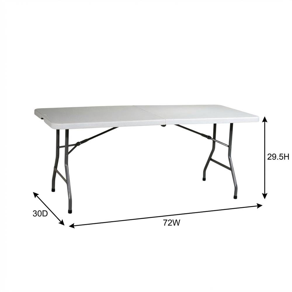 Light Grey, Folding Table, Quality Build, Durable Wood Frame