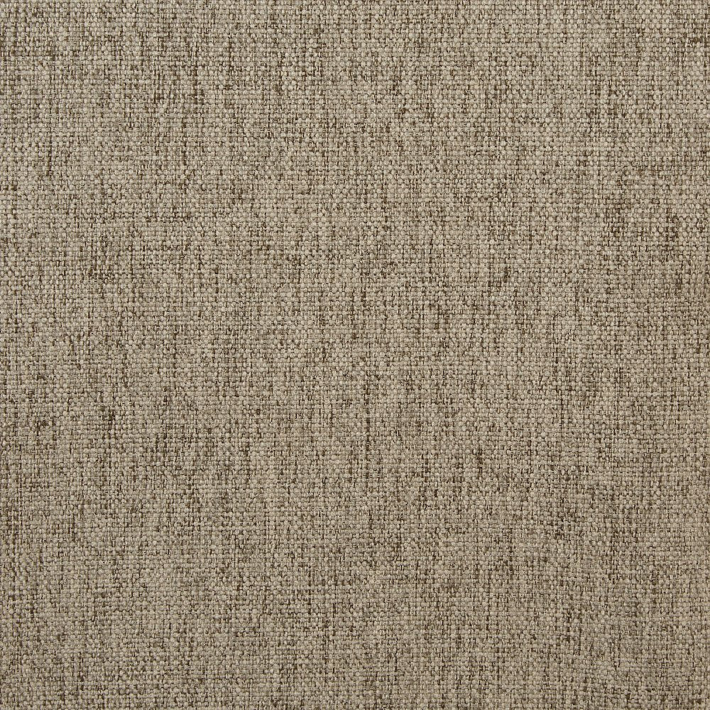 Delta Sofa in Taupe Fabric with Black Metal Legs