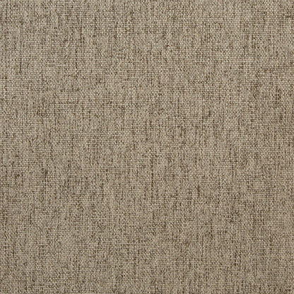 Delta Sofa in Taupe Fabric with Black Metal Legs