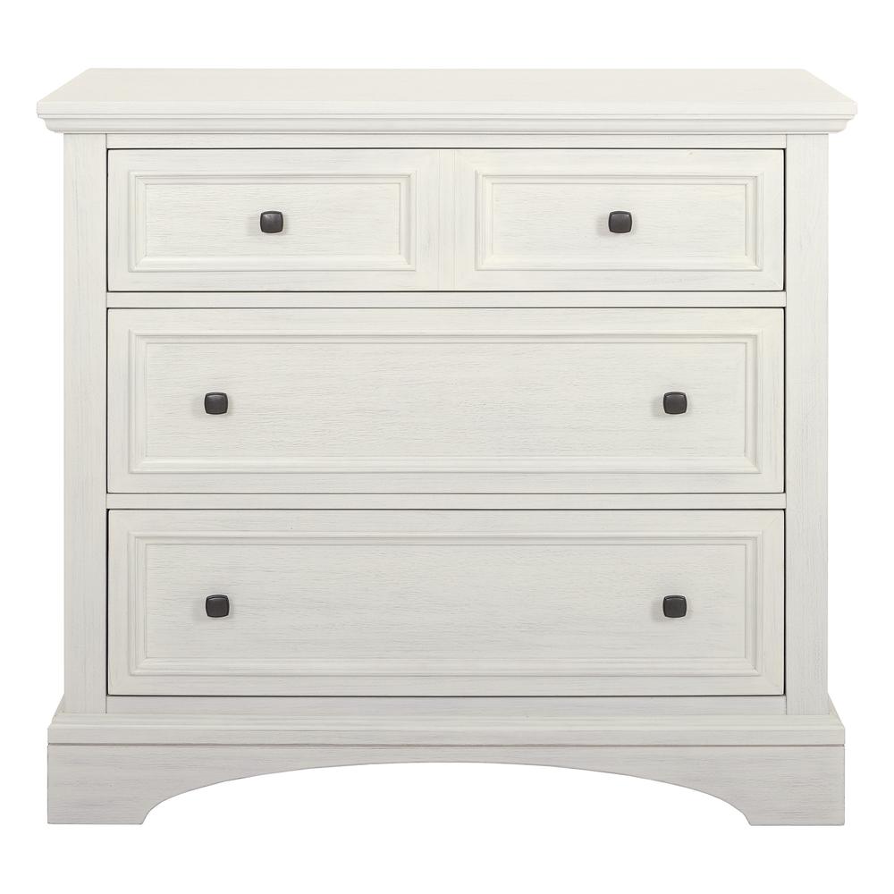 Farmhouse Basics 3 Drawer Chest, Rustic White