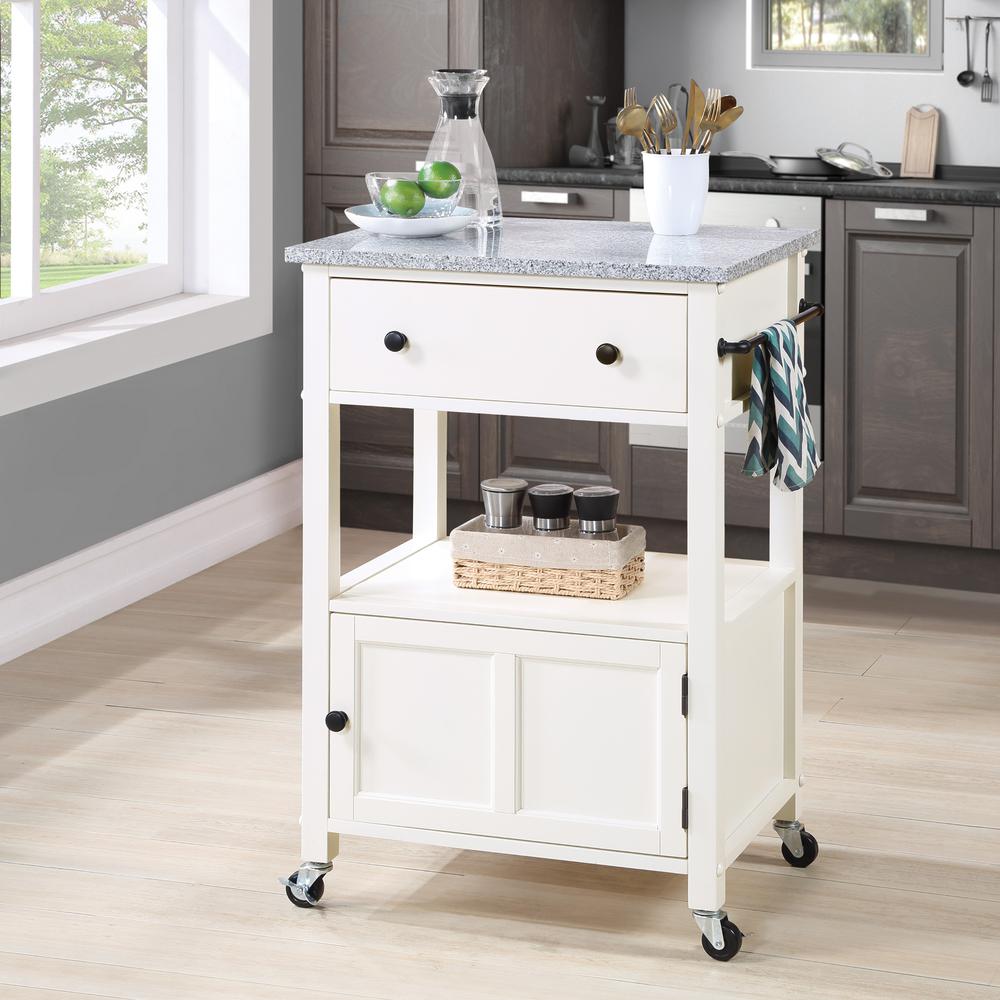 Fairfax Kitchen Cart White