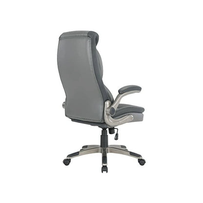 Ergonomic Leather Office Chair – Executive High Back Gray Desk Chair