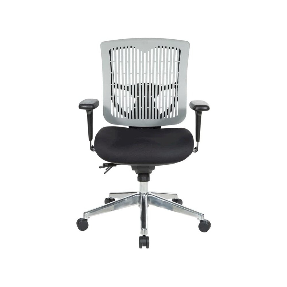 Contoured Grey Plastic Back Manager's Chair , 97898CGY-30