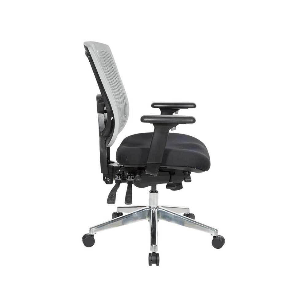 Contoured Grey Plastic Back Manager's Chair , 97898CGY-30