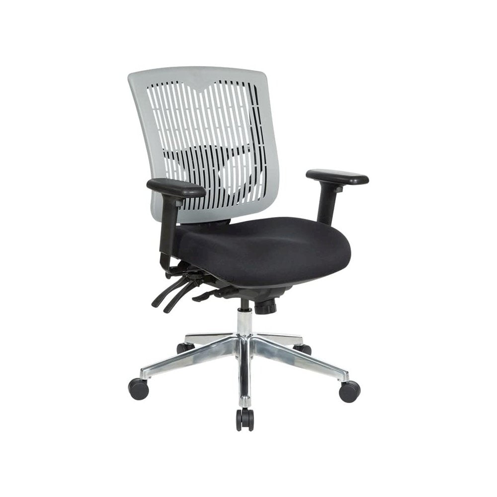 Contoured Grey Plastic Back Manager's Chair , 97898CGY-30