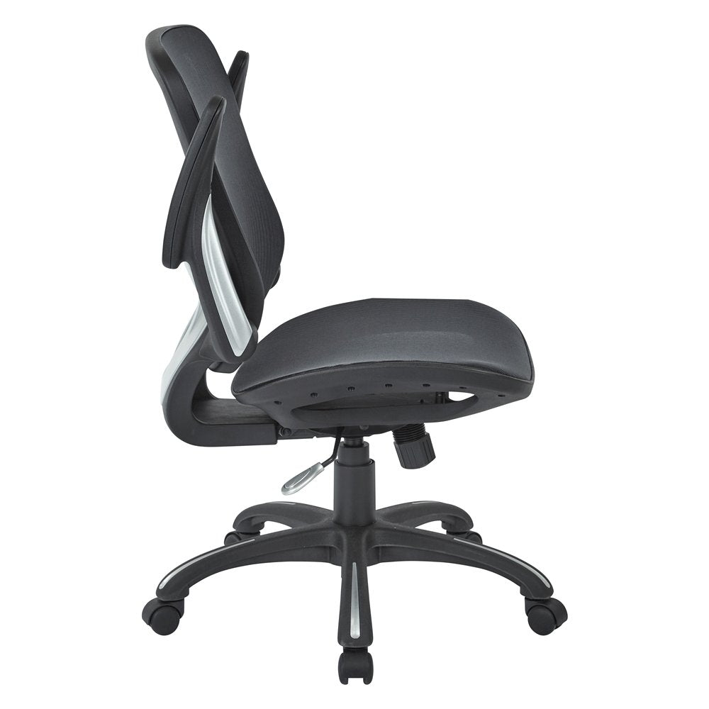 Black Tall Office Chair – Standing Desk Chair With Extended Height Frame