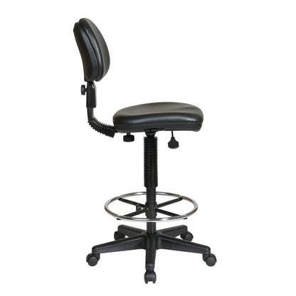 Black Drafting Chair – Tall Desk Chair for Standing Desk and Office Use