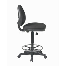 Tall Black Drafting Chair – High Office Chair With Sculptured Support