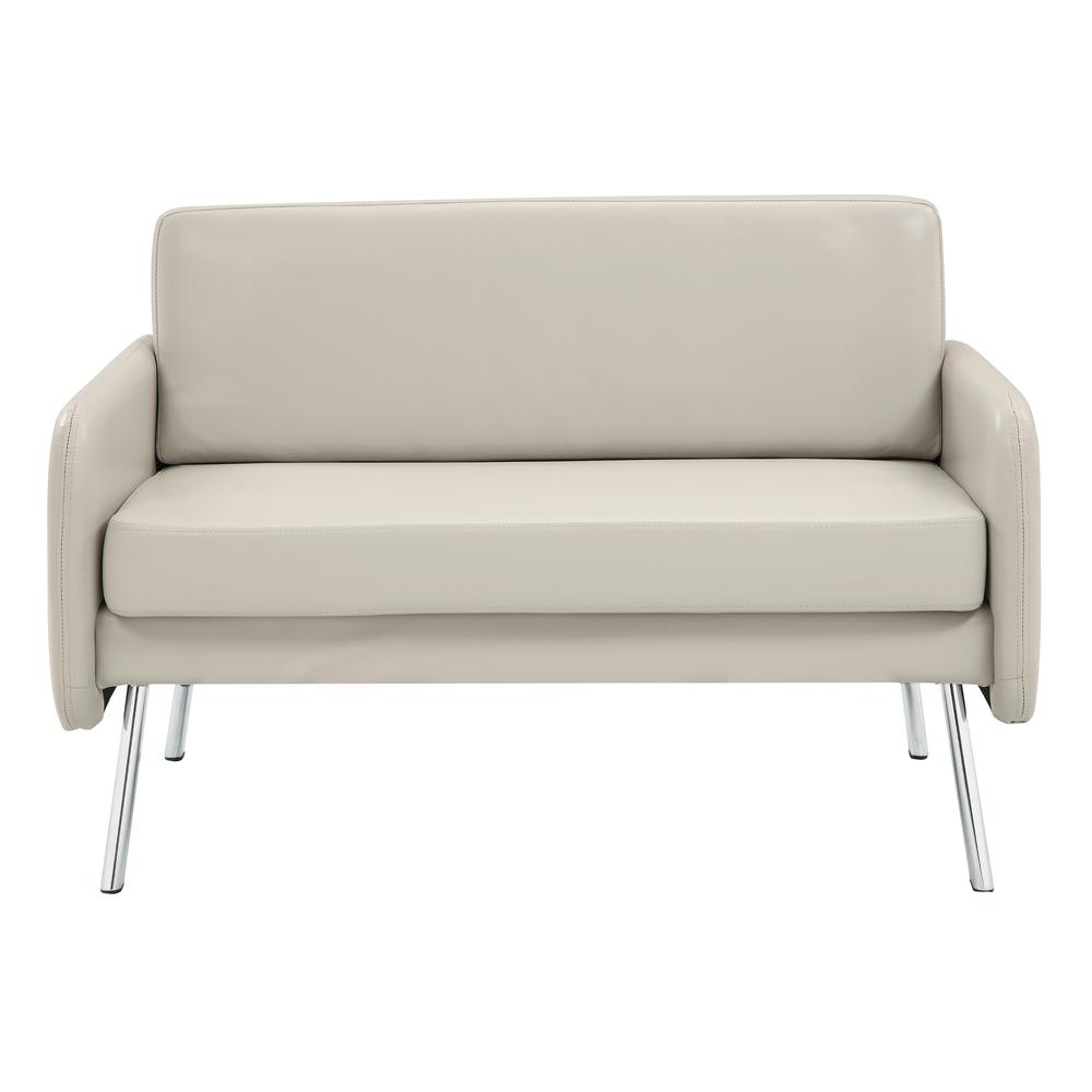 Lounge Loveseat in Faux Leather