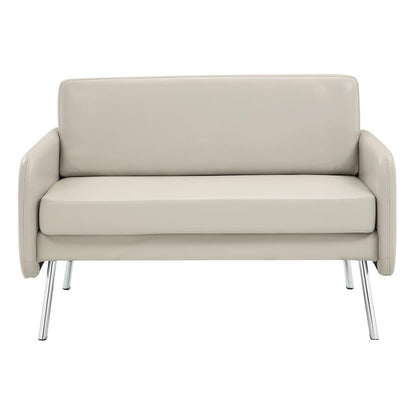 Lounge Loveseat in Faux Leather