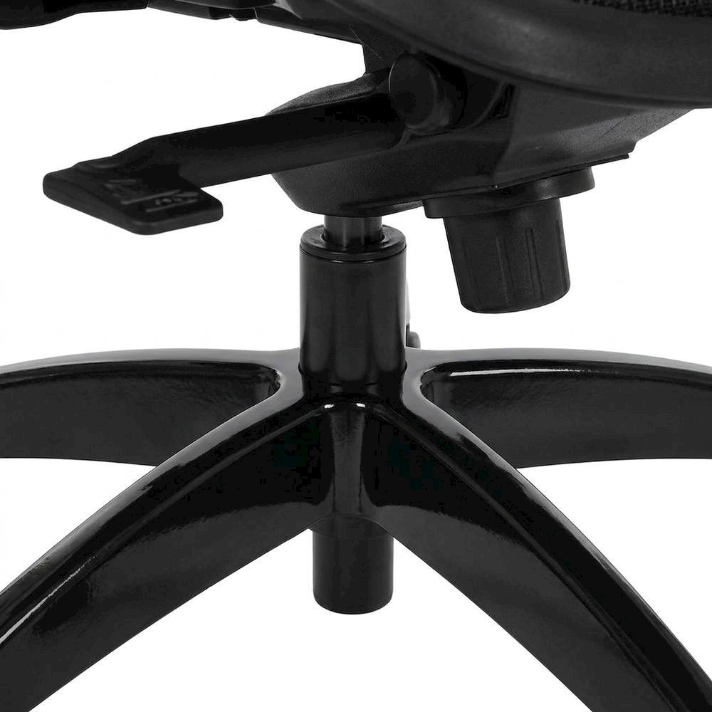 Breathable Mesh Mid-Back Ergonomic Desk Chair with Padded Seat, Black