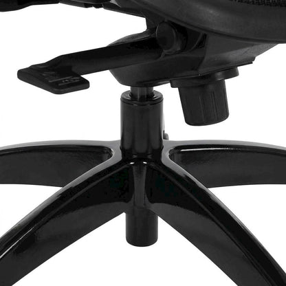 Breathable Mesh Mid-Back Ergonomic Desk Chair with Padded Seat, Black