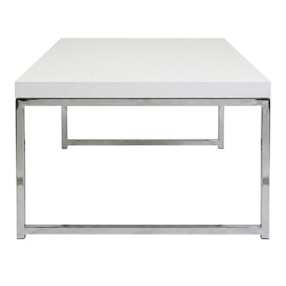Modern Wooden Coffee Table with Sturdy Construction and Light Finish