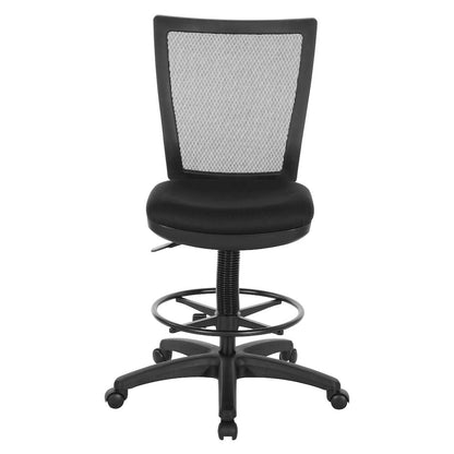 Soft PU Padded Back Frame with Breathable ProGrid Mesh Back Drafting Chair