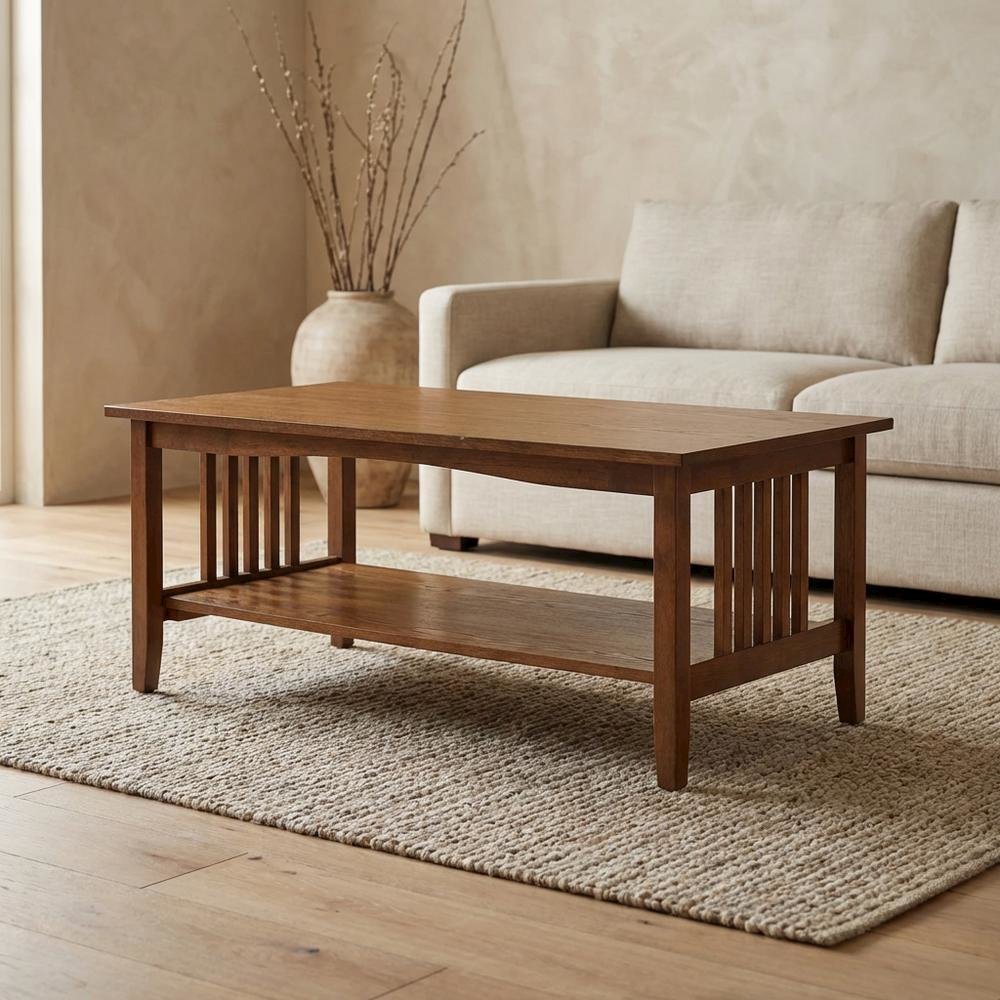 Wooden Coffee Table with Modern Design and sturdy construction