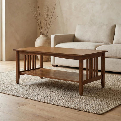 Wooden Coffee Table with Modern Design and sturdy construction