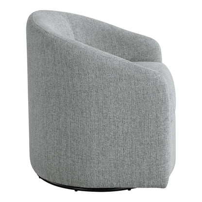 Bella Swivel Chair in Dove Grey Fabric