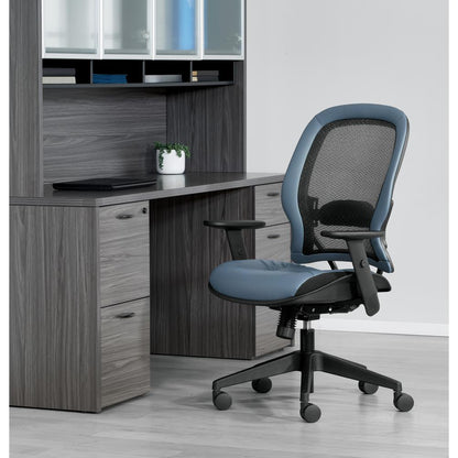 Dark Air Grid® Back Managers Chair, Black/Blue