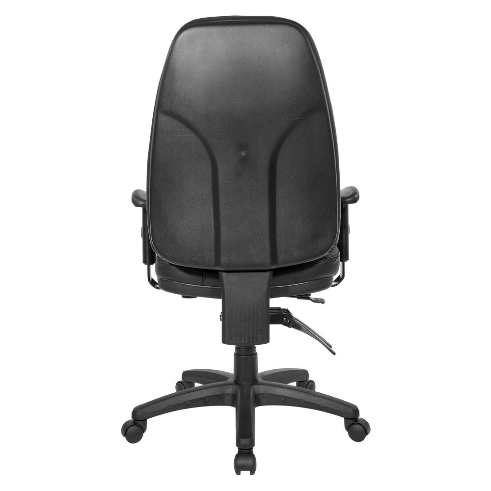 Deluxe Multi Function Ergonomic High Back Chair in Dillon Black, EC4350-R107
